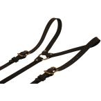 Project Transaction Men's Leather Suspenders M/L Black/Antique Suspend