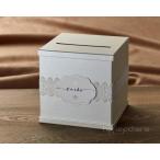 Hayley Cherie - Ivory Gift Card Box with White Lace and Cards Label -