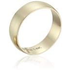 Decadence Unisex 14K Yellow Gold 5mm Polished Plain Wedding Band, Yell