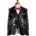 ELPA ELPA Sequins Suits for Boys Christmas Shiny Dress Suit Slim Fit P