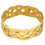Solid Gold Celtic Wedding Band Trinity Knot Eternity Ring (10k) (12)