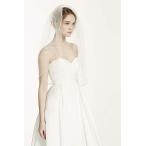 Bridal Elbow Length Veil, 1 Tier with Beaded Edge Style VMP9573, Ivory