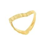 Fine 14k Yellow Gold Textured Band Thumb Ring (Size 15.25)