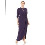 Dress the Population Women's Size Naomi Longsleeve Jersey Knit Twist L
