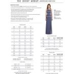 Women's Long Jersey Twist Wrap Dress with Chiffon Overskirt by Dessy -