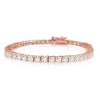 8 Carat Classic Diamond Tennis Bracelet 14K Rose Gold Premium Collecti