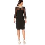 Alex Evenings Women's Long Shift Dress Illusion Neckline (Petite and R