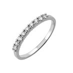 10K White Gold Wedding Diamond Band Ring (0.26 Carat)