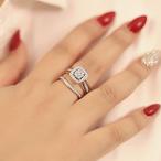 Mothers Day Gift Luxury Diamond Wedding Ring Natural Diamond Rings 10K