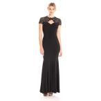 Alex Evenings Women's Empire Waist and Lace Ruched Dress (Petite and R