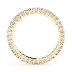 18K Diamond Eternity Wedding Band In Solid White,Yellow &amp; Rose Gold
