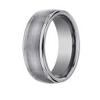 8mm Comfort Fit Tungsten Carbide Wedding Band/Ring Size 12