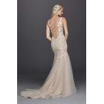 Sample: As-is Beaded Venice Lace Trumpet Wedding Dress Style AI2601007