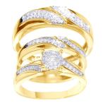 Jewel Zone US Mothers Day Jewelry Gifts White Natural Diamond Wedding