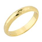 Solid 14k Yellow Gold 4 mm Hammered Wedding Band(Size 11.5)