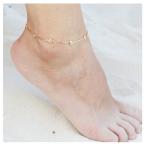 FANSING Handmade Gold Anklet Bracelet Surfer Beach Foot Jewelry with E