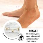 Aukmla Little Bells Anklet Boho Summer Foot Chain Fashion Ankle Bracel