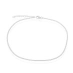 Unique Links 925 Sterling Silver Polished Beach Seashell Anklet Chain