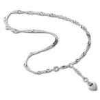 SilberDream anklet heart, 9.84 inch, 925 Sterling Silver SDF020I