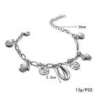 Jovono Anklet Beach Foot Jewelry with Starfish Shell Sea Turtle Surf P