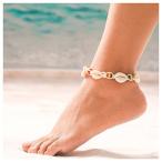 Aukmla Shell Anklet Foot Chain Fashion Ankle Bracelet Barefoot Sandal