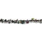 MGD, Green Moss Agate Bead and Silver Bead Anklet, 25 CM w/ 1 Inch Ext