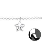 Atik Jewelry Silver Star Anklet