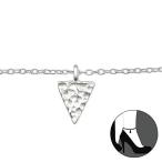 Atik Jewelry Silver Triangle Anklet