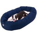 40 inch Blue &amp; Sherpa Bagel Dog Bed By Majestic Pet Products by Majestic Pe