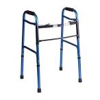 DMI Lightweight Folding Walker with Easy Two Button Release, Blue by Duro-M