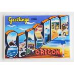 Greetings From Seaside Oregon Fridge Magnet by Blue Crab Magnets