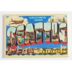 Greetings From Seattle Fridge Magnet (2 x 3 inches) by Blue Crab Magnets