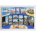 Greetings From New Jersey Fridge Magnet (2 x 3 inches) by Blue Crab Magnets