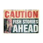 魚Stories Tin Sign 12?x 8?in