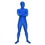 SecondSkin Full Body Spandex/Lycra Suit (XL, Blue)