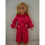2?Pieceサテンパジャマでホットピンク???Designed for 18インチ人形、American Girl人形。靴は別売りです。