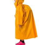日本製 レインコート (120：160〜170cm) 自転車用ヘルメット対応 通学 登園 黄色 イエロー ランドセル対応 レインウェア リュック 子供 キッズ 小学生 幼稚園