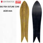  б/у сноуборд использование состояние [A]*** GENTEMSTICK SNOWBOARDS ( Gentemstick сноуборд ) BIG FISH OUTLINE CORE 163 пудра панель snow bo-