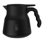 ハリオ VHSN-60-B ブラック Ｖ60 保温ステンレスサーバー PLUS 600 保存可能容量600ml HARIO