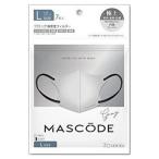 ショッピングマスコード 【6袋セット】【メール便対応】 MASCODE マスコード 3Dマスク Lサイズ グレー×ブラック紐 7枚×6個セット サン・スマイル