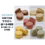 洋菓子　冷凍マカロン　選べる4種類（12個入×4パック）計48個　冷凍食品 デザート スイーツ　送料無料（北海道・九州・沖縄は除く）