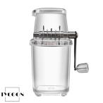 アイスクラッシャー 手動 砕氷機 家庭用 1.25L 小型 製氷機 使いやすい アイスキューブ粉砕 ステンレス鋼刃 DIY 氷/ワイン/アイスクリームに対応 家庭用 飲食店