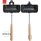 ホットサンドメーカー 直火式 取っ手が取れる 直火 IH対応 1枚食べパン専用 一人用 上下分離型 両面焼き 木製ハンドル お手入れ簡単 丸洗い 焦げ付きにくい キャ