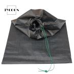 土のう袋 黒 UV ブラック土のう 45cm×70cm土嚢袋 厚手 災害対策用 UV剤配合 紫外線対策 防災グッズ 台風 浸水対策 止水壁 土木用、厚みのある袋 しぼりロープ付