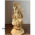 ショッピング仏像 仏像 木彫仏像 仏教美術 精密細工 不動明王像 檜木 彫刻 オブジェ 美術品