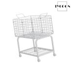 ローリングランドリーカート ランドリーバスケット 頑丈 多機能 汚れた衣類バスケット ホテル 洗面所 リビングルーム用