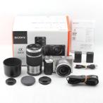 SONY ミラーレス一眼 α6000 ダブルズームレンズキット E PZ 16-50mm F3.5-5.6 OSS + E 55-210mm F4.5-6.3 OSS シルバー ILCE-6000Y S
