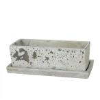 ダルトン(Dulton) 園芸用品 ソリッド プランター レクタングル ラフグレー Lサイズ SOLID PLANTER RECTANGLE R.GRAY A555-426LRG