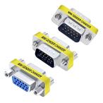 DTECH VGA VGA conversion extension adaptor Mini D-Sub 15 pin relay connector analogue RGB plug small size full HD 1080P 3 piece entering male - male female - female male - female 