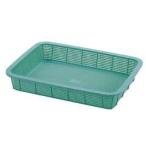 セキスイ　角篭　　浅型（中）　K-542LG　ライトグリーン